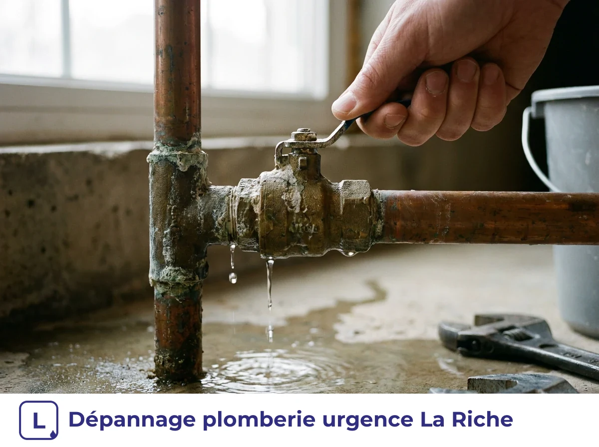 Dépannage plomberie urgence à La Riche
