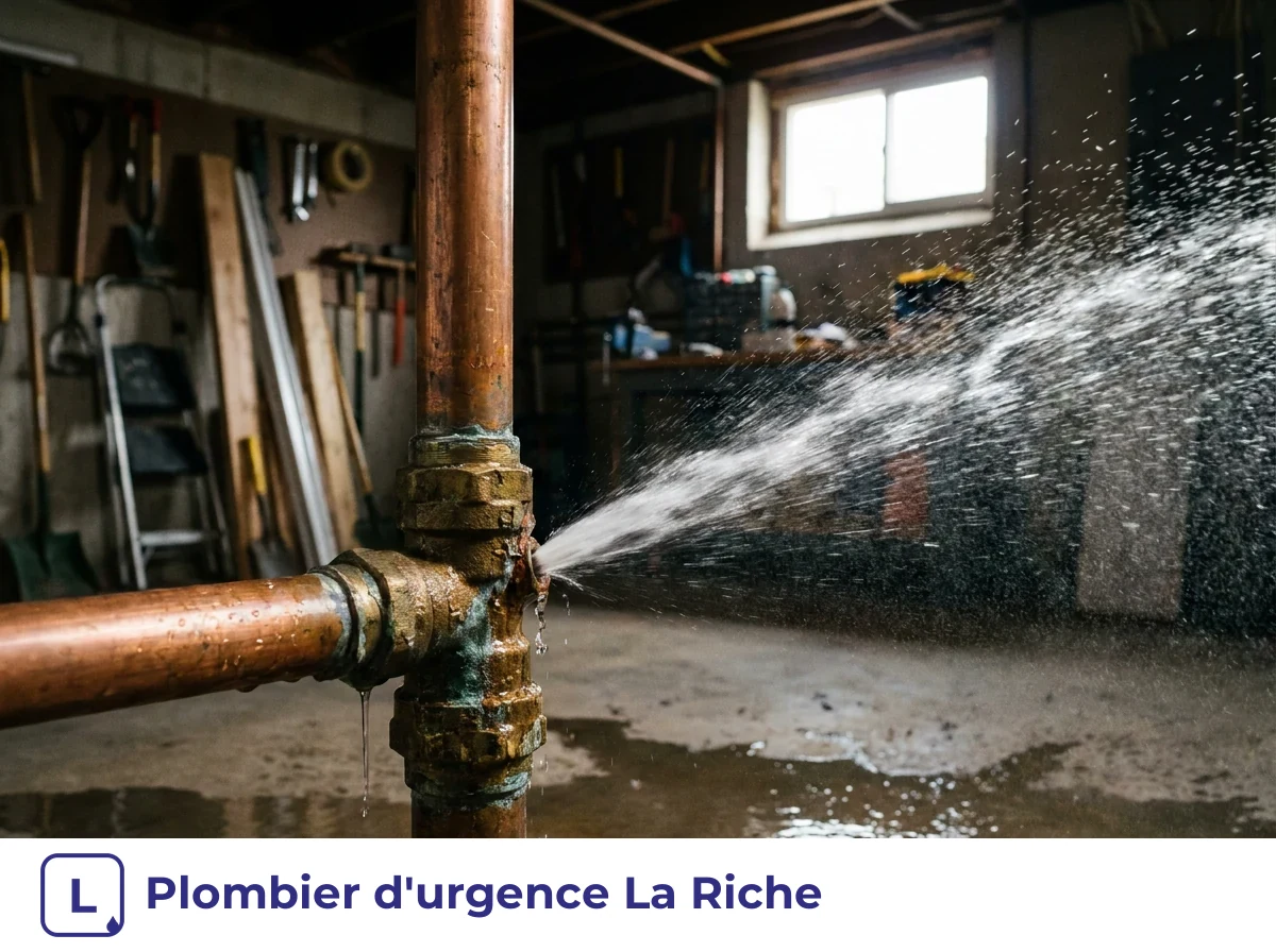 Plombier d'urgence à La Riche