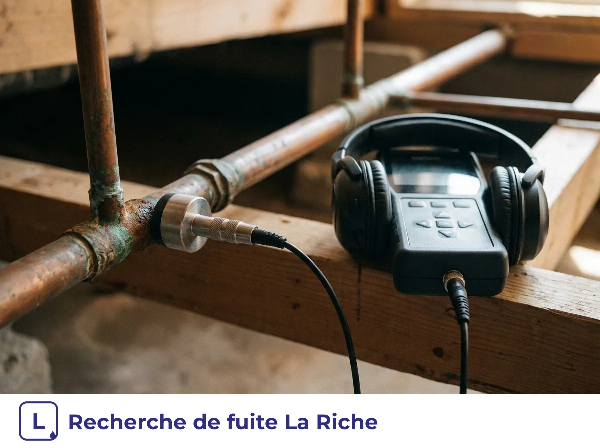 Recherche de fuite à La Riche