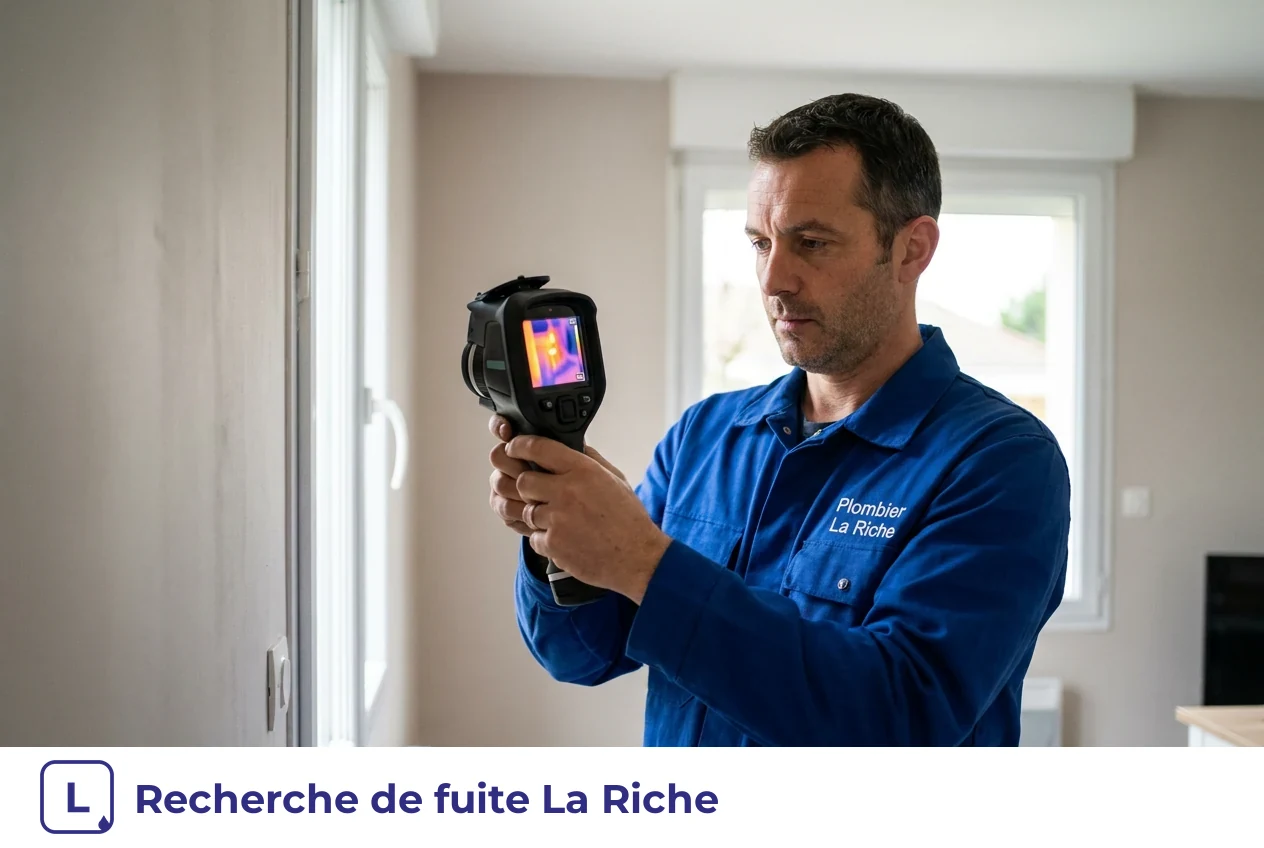 Recherche de fuite à La Riche