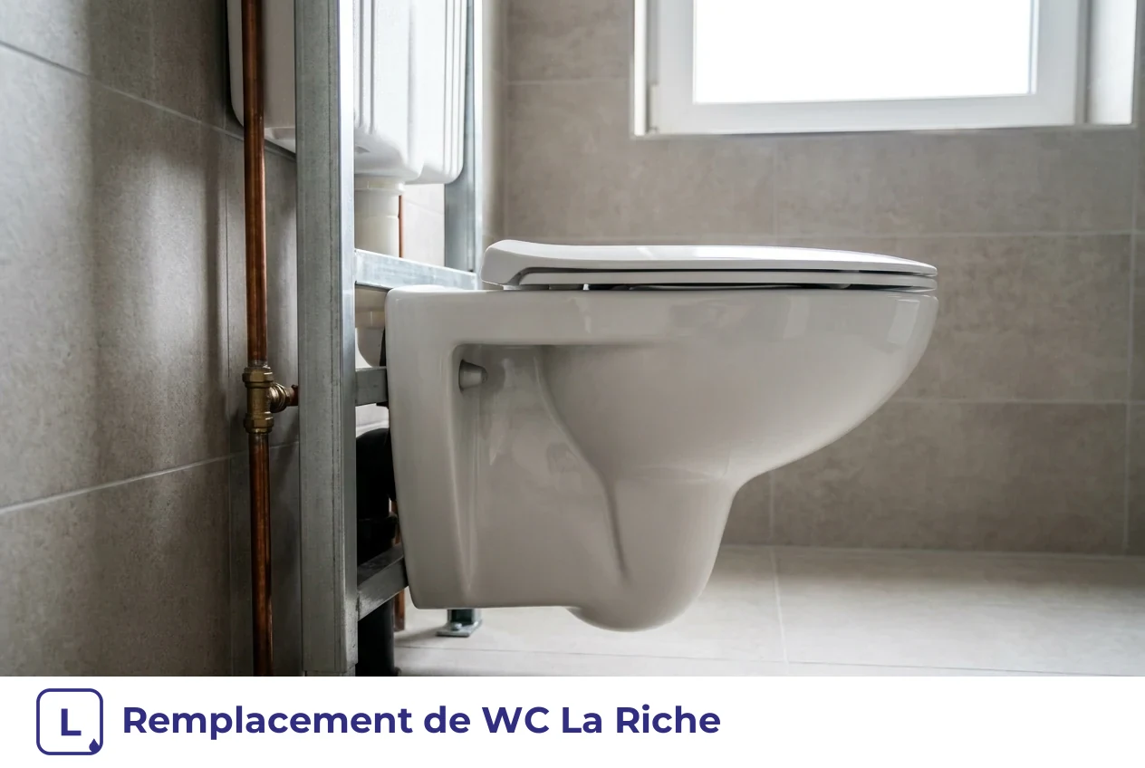 Remplacement de WC à La Riche