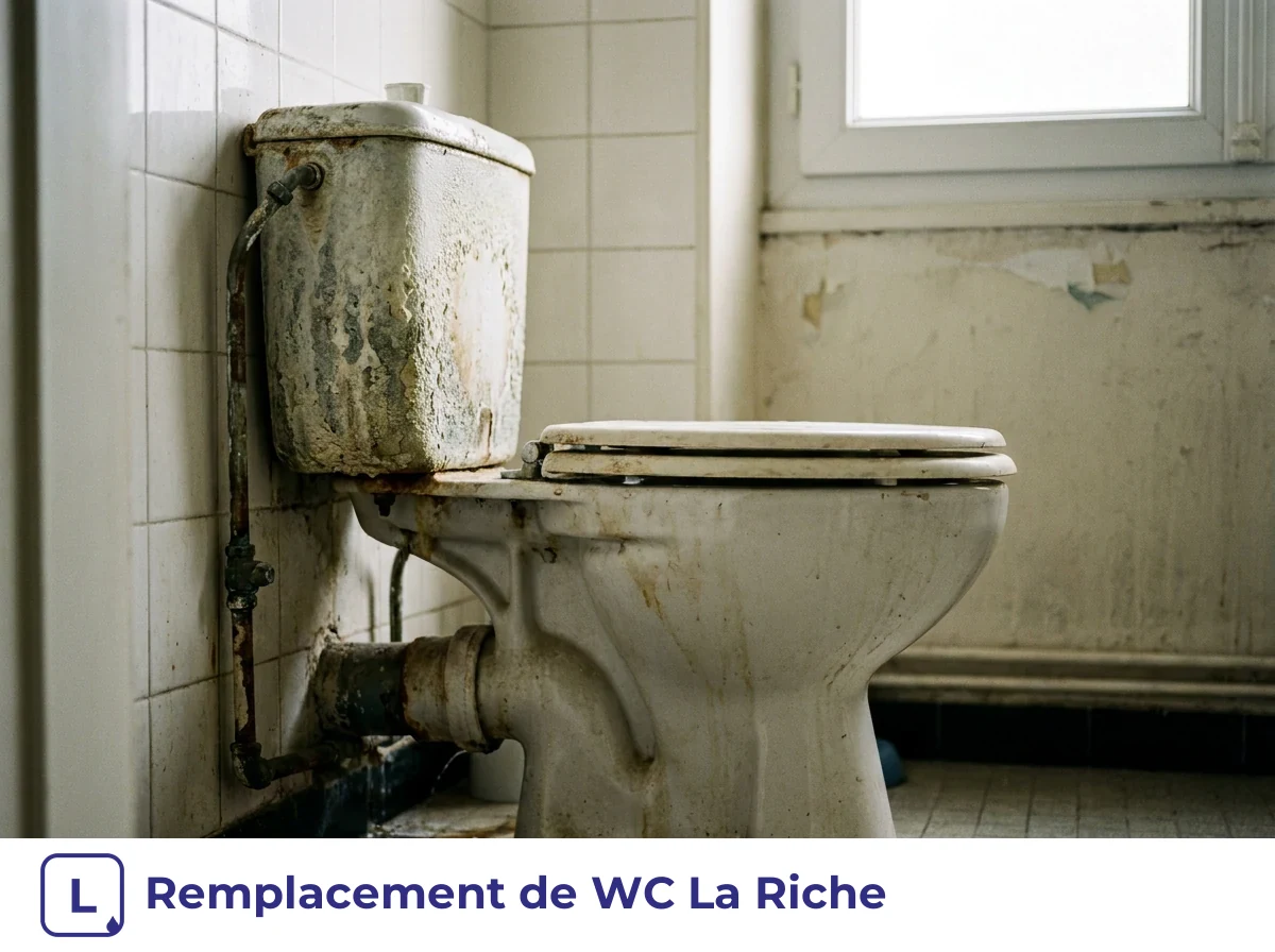 Remplacement de WC à La Riche