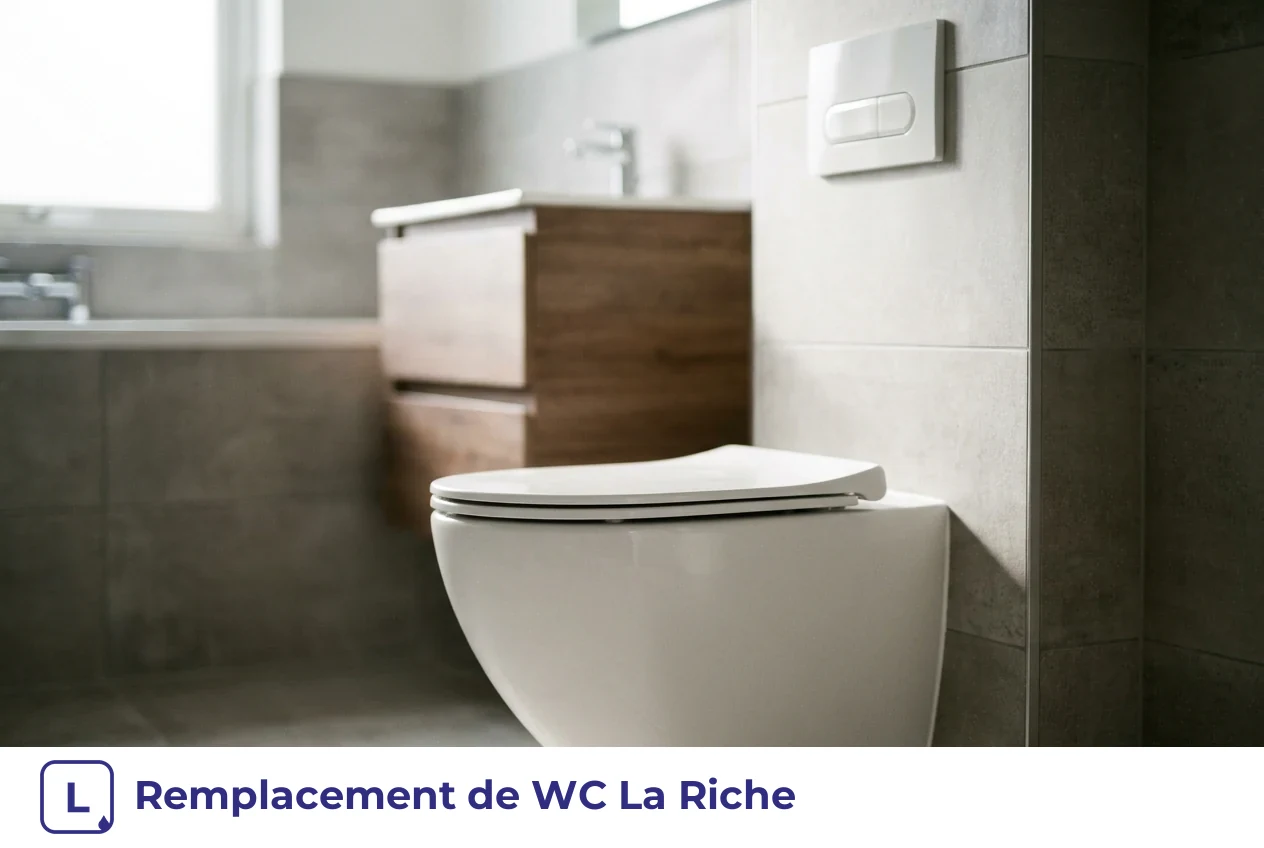Remplacement de WC à La Riche