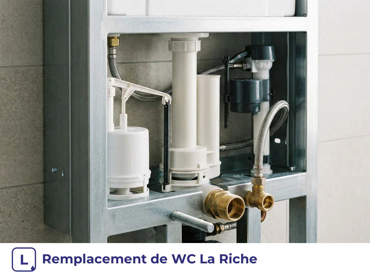 Remplacement de WC à La Riche